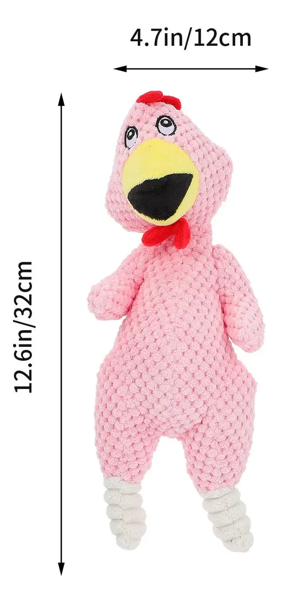 Juguete Peluche Gallina con Pito para Perros